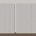Modern White Wardrobe Design With Cabinet Doors And Drawers In Minimalist Style