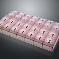 Structured Rectangular Panel With Uniform Grid Units Reflective Surface And Supporting Sections