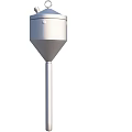 Industrial Conical Hopper Equipment With Stainless Steel Body And Hanging Ring
