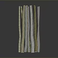Natural Wood And Stone Long Strips Featuring Orange Cross Sections And Gray Textures