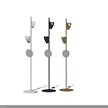 Modern Stylish Floor Lamps Minimalist Design With Gold Black White Circular Shades For Home Decor