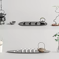 New Chinese Tea Set Teapot Tea Set 3d model