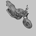 Sleek Modern Motorcycle Design With Chrome Finish Black Seat And Red Accents