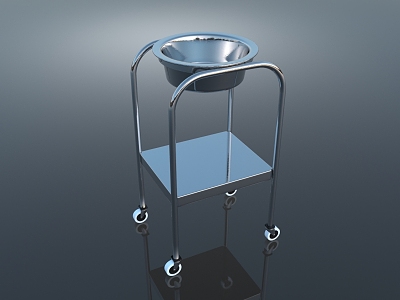 Modern medical water basin 3d model