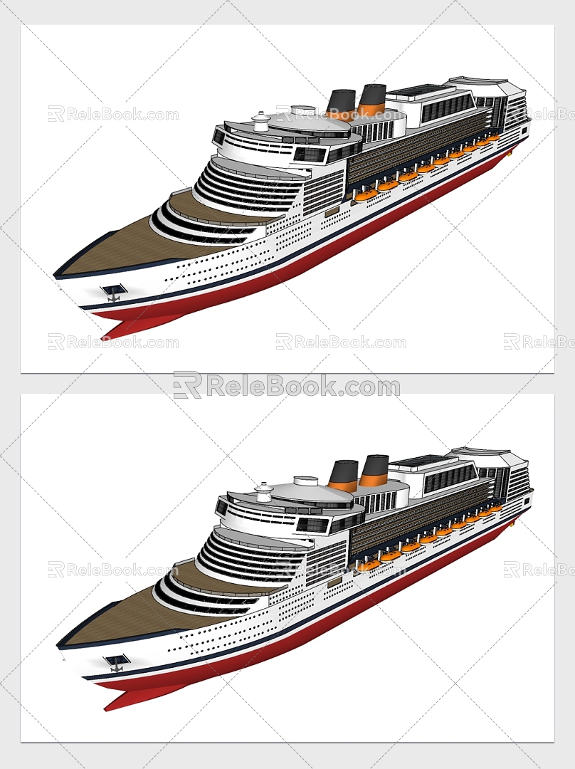 Modern Cruise Large Luxury Cruise 3d model