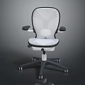 Ergonomic Modern Office Chair With Breathable Mesh Back Adjustable Arms And Rolling Casters