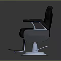 Comfortable Modern Black Leather Massage Chair With Ergonomic Armrests And Footrest Design