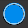 Blue Round Bowl Shaped Playground Equipment For Kids Outdoor Play