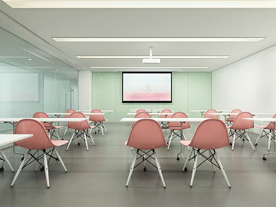 Modern Training Room Club Corridor Training Room 3d model