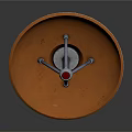 Modern Electronic Device Featuring Disc Shaped Top Red Dot And Tripod Base Structure