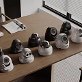 Modern security surveillance camera spherical camera monitor 3d model