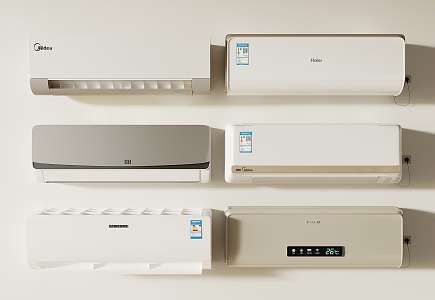 Wall-mounted air conditioner 3d model