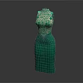 Turquoise Dress with Floral Lace Top and Sleeveless Fitted Waist Design