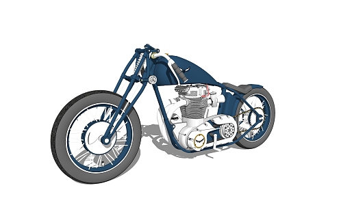 Modern Motorcycle 3d model