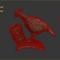 Ancient Bronze Bird Sculpture With Decorative Container Base And Intricate Carving Details