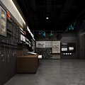 Modern Exhibition Hall Interior Featuring Historical Exhibits Wall Carvings And Display Cabinets