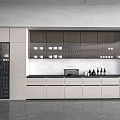 Open Cabinet Custom Cabinet Bar Counter Area Cabinet Display Cabinet 3d model