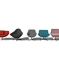 Modern Multiple Color Leisure Chairs With Stylish Metal Base And Contemporary Design