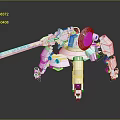laser tower turret turntable sci-fi tower defense game tower defense sci-fi turret game turret game turret 3d model