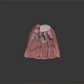 3D Dental Model With Pink Gum Structure And Metal Component For Oral Study