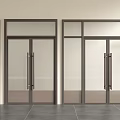 Modern Glass Doors With Aluminum Frame For Contemporary Interior Design