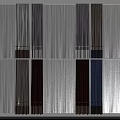Curtains With Multiple Colors And Various Styles For Modern Home Decor Options 3d model