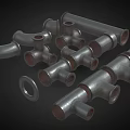Different Types Heavy Duty Metal Pipe Fittings For Industrial Hardware Tools