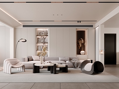 modern living room model