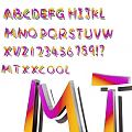 Vibrant 3D Typography Design With Colorful Letters Numbers And MT Elements