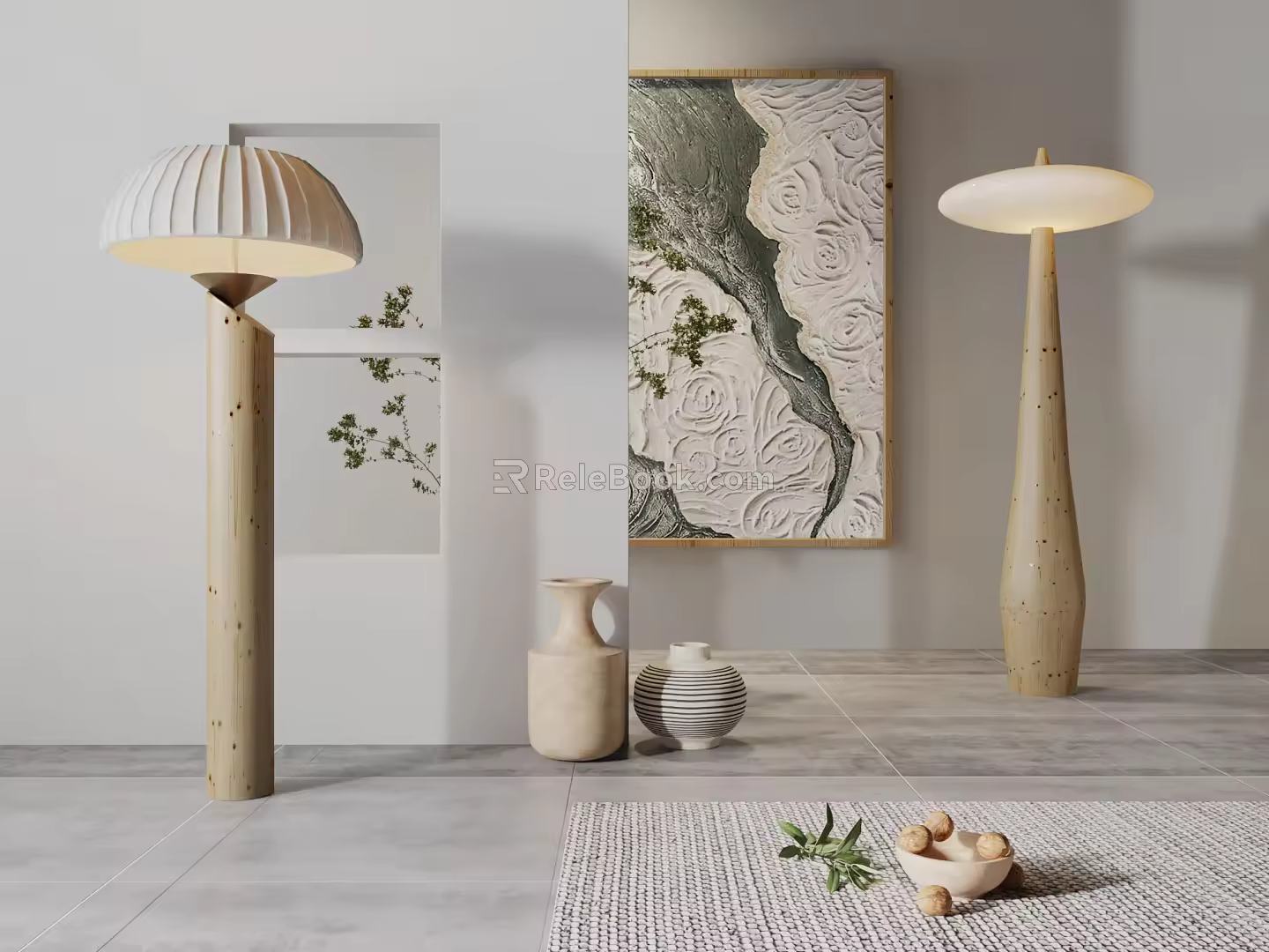 Quiet Floor Lamp 3d model