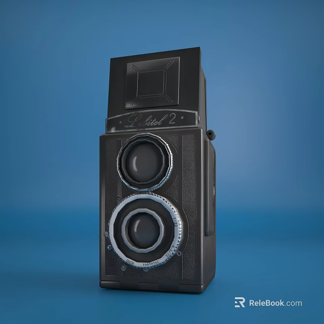High Quality Black Dual Lens Camera Professional Office Appliance For Business Use 3d model 