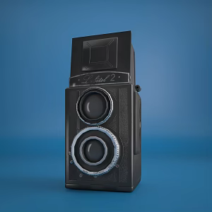 Modern Retro Camera Modern Realistic Equipment Camera Machine Digital Camera Retro Camera Old Objects Nostalgia 8090 s 3d model