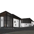 New Chinese Style Sales Office Building New Chinese Style Display Area Modern Style Sales Office Building 3d model