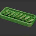 Delicious Chocolate Chip Cookies Arranged On Wooden Tray With Crunchy Texture