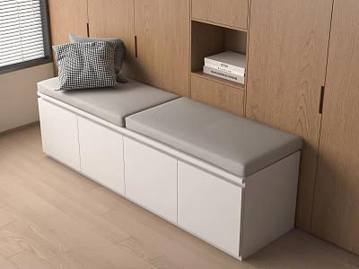 Modern sofa stool card seat sofa 3d model