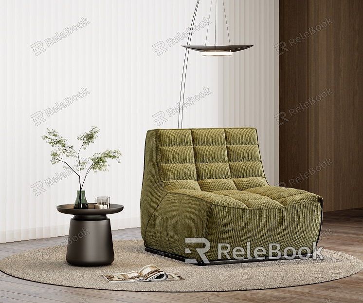 Modern single sofa model