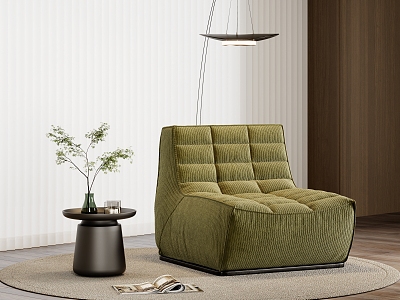 Modern single sofa model