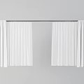 Minimalist White Curtains with Lightweight Fabric for Modern Home Window Decor Design