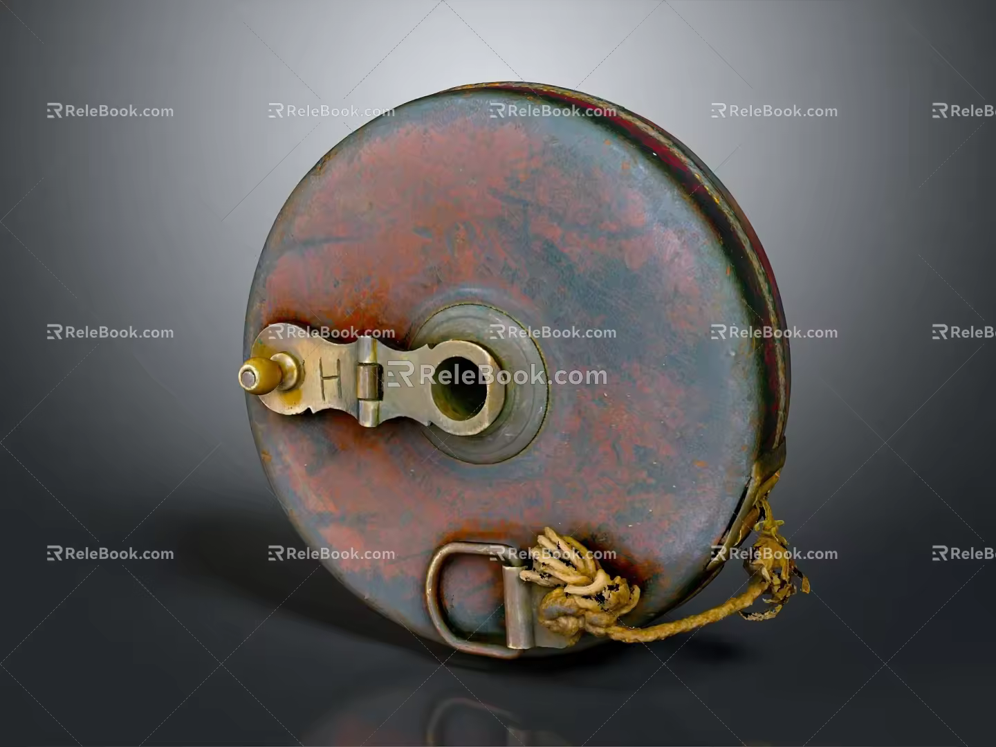 Modern Tape Measure Ruler Iron Tape Measure Tool 3d model