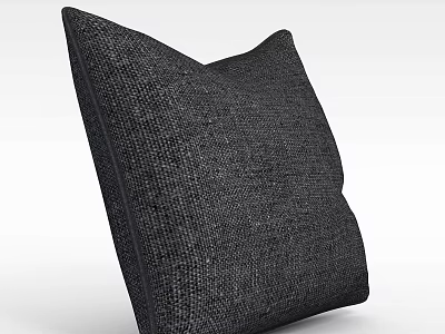 Technology Exhibition Hall Display With Black Woven Textured Pillow Design Elements 3d model