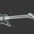 Electric Guitar And Art Painting Tools For Creative Music And Studio Projects