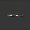 Green And White Model Aircraft With Glossy Surface And Wing Structure