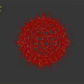 Golden Spherical Decorative Item with Hollow Openwork Design and Sharp Spikes for Modern Home Decoration