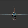 Colorful 3D Model Fish With Blue Pink Orange Patterns Long Snout And Large Tail