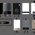 Various Modern Electric Water Heaters With Sleek Designs For Daily Home Use Appliances
