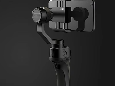 Tech Exhibition Hall Showcasing MOZA Handheld Gimbal Stabilizer With Smartphone 3d model