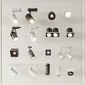 Downlights and Spotlights With Various Modern Designs White Black Finishes Ceiling Track Mounting