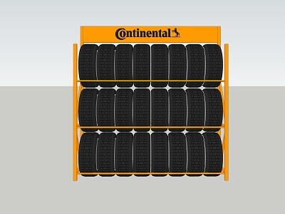Modern tire rack model