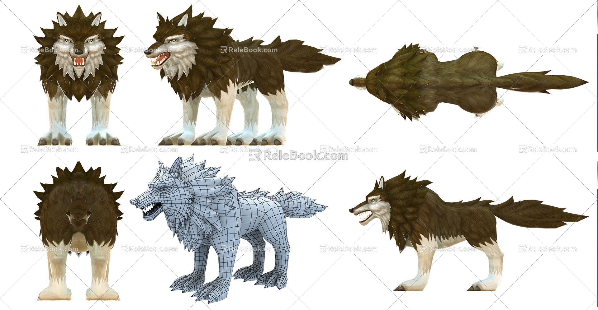 The Modern Wolf 3d model