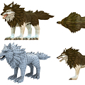 The Modern Wolf 3d model